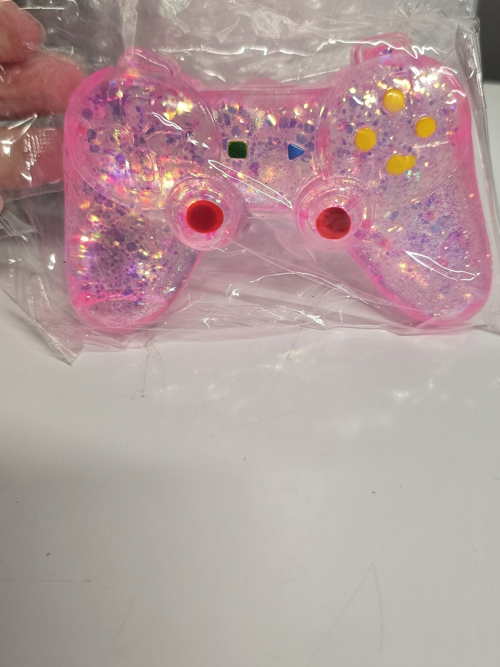 Pink Glitter Sugar Squishy Controller